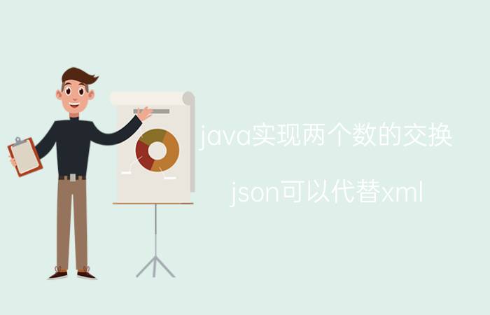 java实现两个数的交换 json可以代替xml，为什么网页不用json格式来写呢？